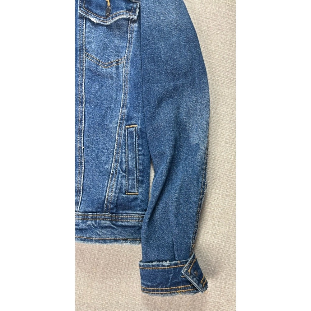 Universal Thread Jean Jacket Womens Size Small Button Front Dark Wash‎ Stretch - Picture 2 of 14